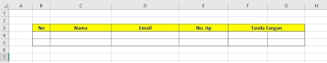 Cara Membuat Absensi Daftar Hadir Menggunakan Excel